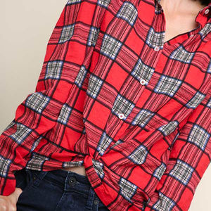 The Tracy Plaid Blouse